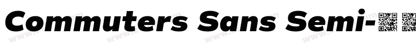 Commuters Sans Semi字体转换
